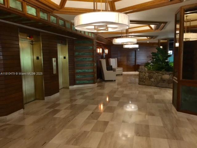 1000 Quayside Te Unit 509, Miami, FL 33138 - lobby featuring wooden walls