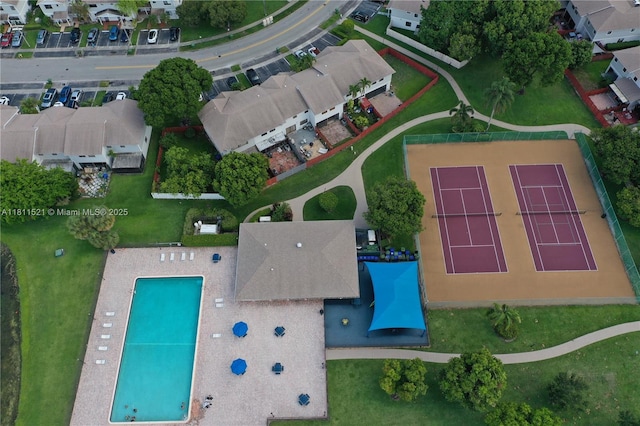 10428 NW 3rd St, Pembroke Pines, FL 33026 - aerial view of residential area featuring a pool area