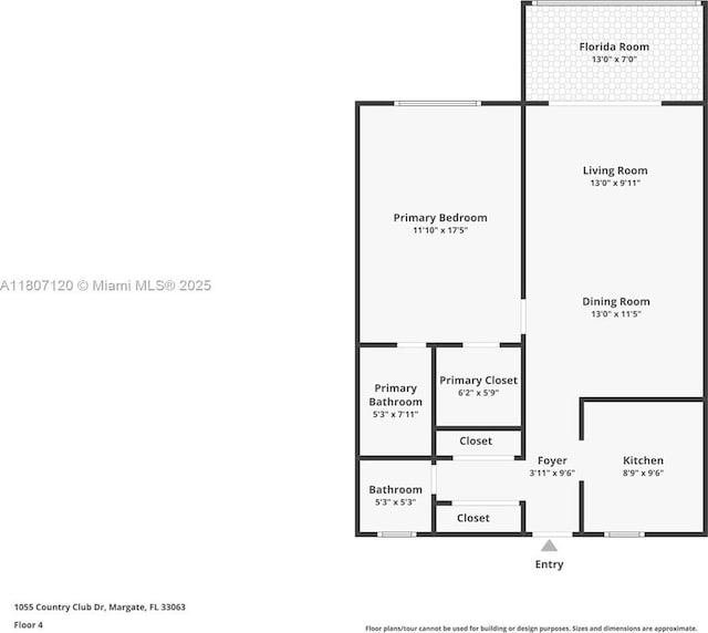 1055 Country Club Dr Unit 406, Margate, FL 33063 - home floor plan