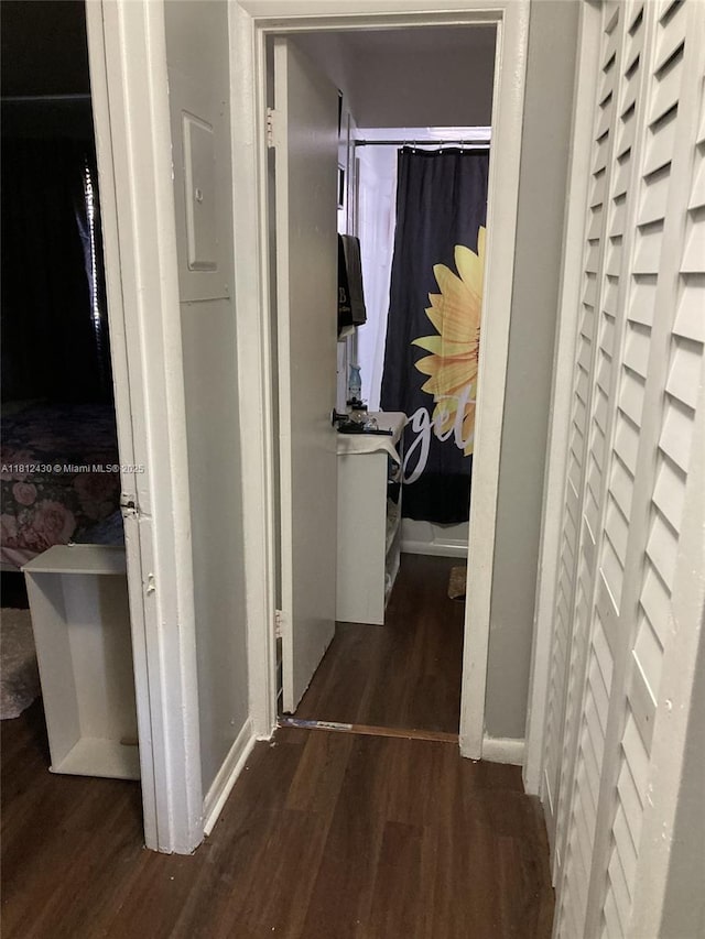 6132 SW 39th St, Miramar, FL 33023 - corridor with wood finished floors
