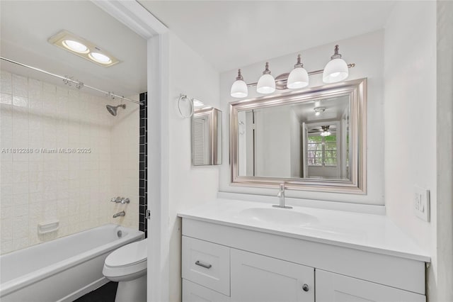 3253 Foxcroft Rd Unit G312, Miramar, FL 33025 - full bathroom featuring vanity, toilet, and washtub / shower combination