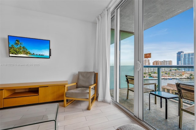 2602 E Hallandale Beach Blvd Unit R1009, Hallandale Beach, FL 33009 - balcony featuring a water view and a view of city