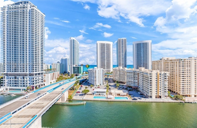 2602 E Hallandale Beach Blvd Unit R1009, Hallandale Beach, FL 33009 - skyline view with a large body of water