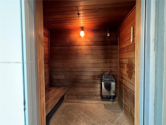 3470 E Coast Ave Unit H1006, Miami, FL 33137 - sauna / steam room with wooden ceiling and wooden walls