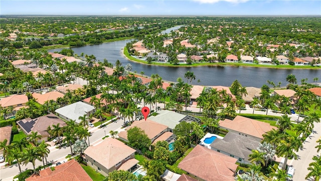 1906 Timberline Rd, Weston, FL 33327 - aerial view of residential area with a large body of water