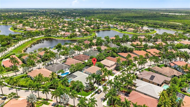 1906 Timberline Rd, Weston, FL 33327 - aerial perspective of suburban area featuring a large body of water