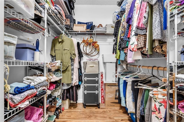 801 SW 138th Ave Unit 404E, Pembroke Pines, FL 33027 - walk in closet featuring wood finished floors