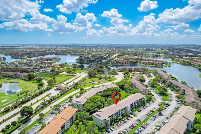 801 SW 138th Ave Unit 404E, Pembroke Pines, FL 33027 - drone / aerial view of a large body of water and a golf club