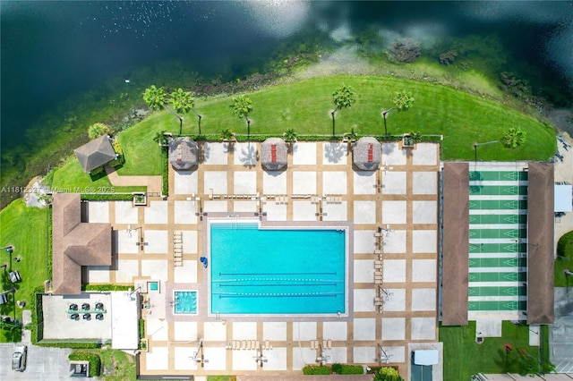 801 SW 138th Ave Unit 404E, Pembroke Pines, FL 33027 - aerial view of a pool
