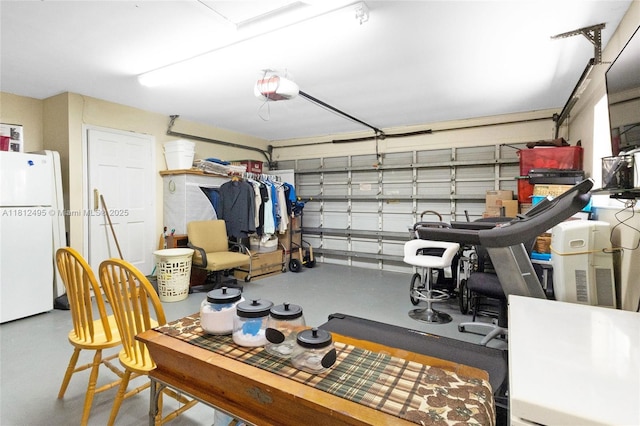 10421 NW 21st St, Pembroke Pines, FL 33026 - garage with freestanding refrigerator and a garage door opener