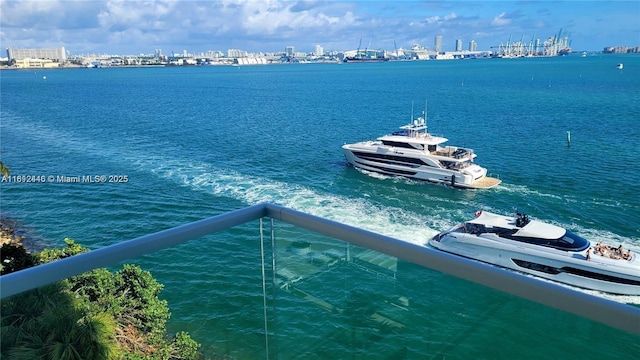 800 Claughton Island Dr Unit 701, Miami, FL 33131 - water view with nearby urban area