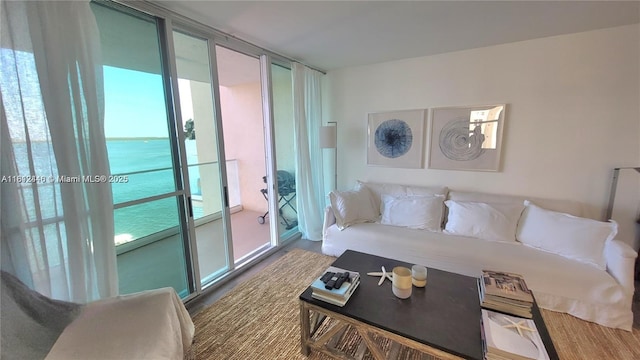 800 Claughton Island Dr Unit 701, Miami, FL 33131 - living area with wood finished floors