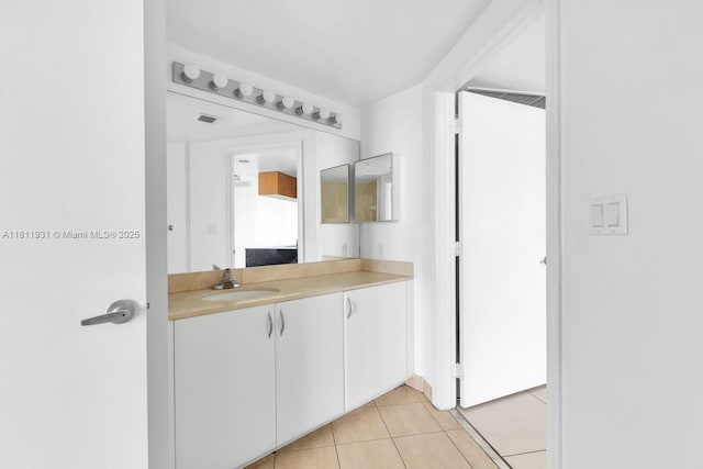 1750 N Bayshore Dr Unit 4801, Miami, FL 33132 - bathroom featuring vanity and tile patterned floors