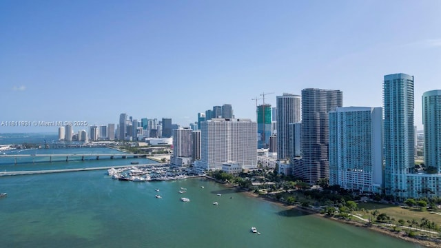 1750 N Bayshore Dr Unit 4801, Miami, FL 33132 - aerial view of city skyline and a large body of water