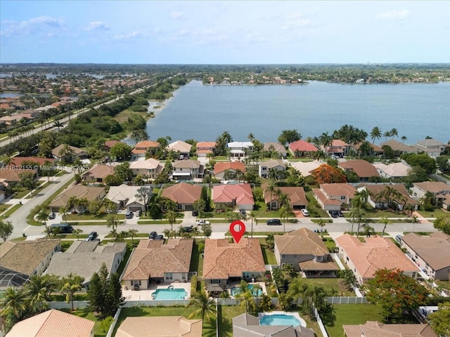 18342 NW 11th St, Pembroke Pines, FL 33029 - aerial view of residential area featuring a nearby body of water