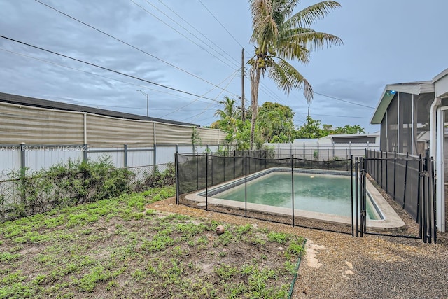 7521 Granada Blvd, Miramar, FL 33023 - view of pool with a fenced backyard