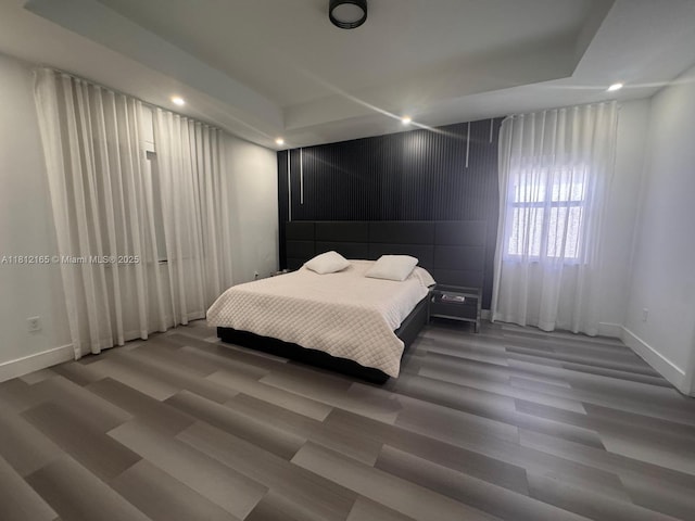 10003 NW 89th Ter, Doral, FL 33178 - bedroom with baseboards, wood finished floors, and recessed lighting