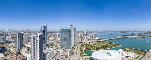 398 NE 5th St Unit 2704, Miami, FL 33132 - view of urban area featuring a large body of water and a notable bridge