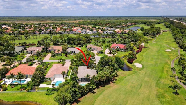 8244 Lakeview Dr, West Palm Beach, FL 33412 - aerial view of residential area with a local golf course and a large body of water