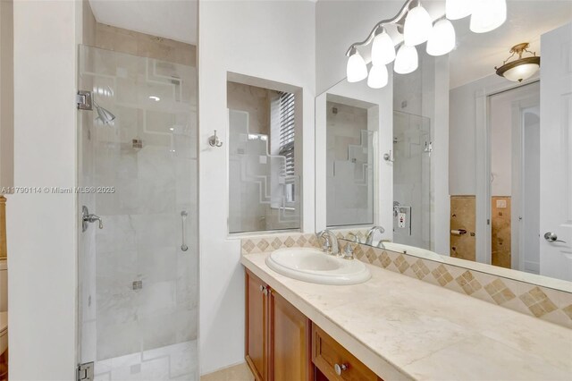 8244 Lakeview Dr, West Palm Beach, FL 33412 - full bath featuring a stall shower and vanity