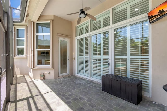 8244 Lakeview Dr, West Palm Beach, FL 33412 - view of patio with ceiling fan