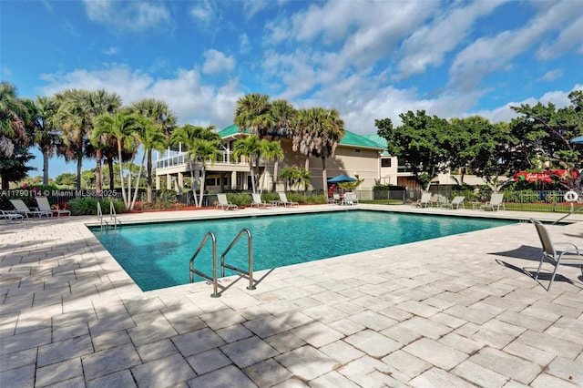 8244 Lakeview Dr, West Palm Beach, FL 33412 - community pool with a patio