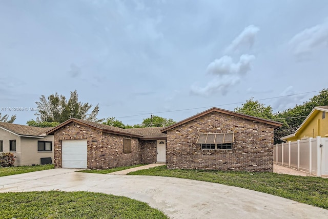 9353 SW 1st Pl, Boca Raton, FL 33428 - ranch-style house featuring a garage, concrete driveway, and brick siding