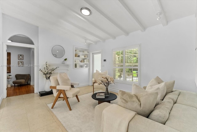 8538 NE 4th Ave, El Portal, FL 33138 - living area with track lighting and built in shelves