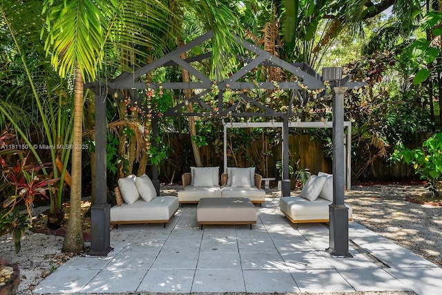 8538 NE 4th Ave, El Portal, FL 33138 - view of patio featuring outdoor lounge area