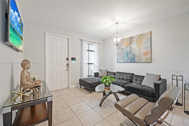23900 SW 118th Ave, Homestead, FL 33032 - living area with light tile patterned flooring and baseboards