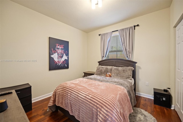 23900 SW 118th Ave, Homestead, FL 33032 - bedroom with baseboards and wood finished floors