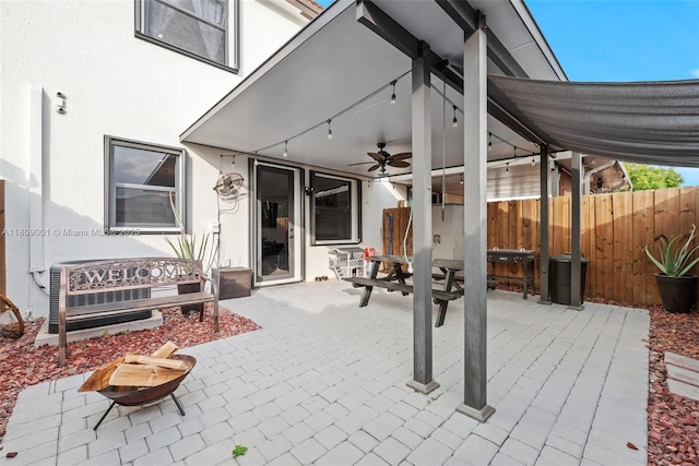 23900 SW 118th Ave, Homestead, FL 33032 - view of patio with ceiling fan