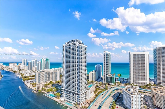 2602 E Hallandale Beach Blvd Unit R1709, Hallandale Beach, FL 33009 - city view featuring a nearby body of water