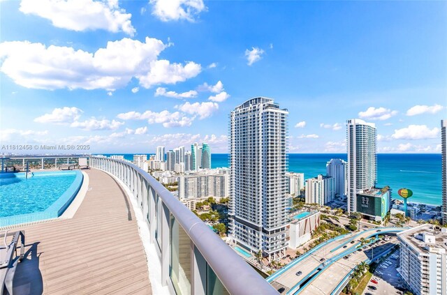 2602 E Hallandale Beach Blvd Unit R1709, Hallandale Beach, FL 33009 - exterior space featuring a water view and a view of city