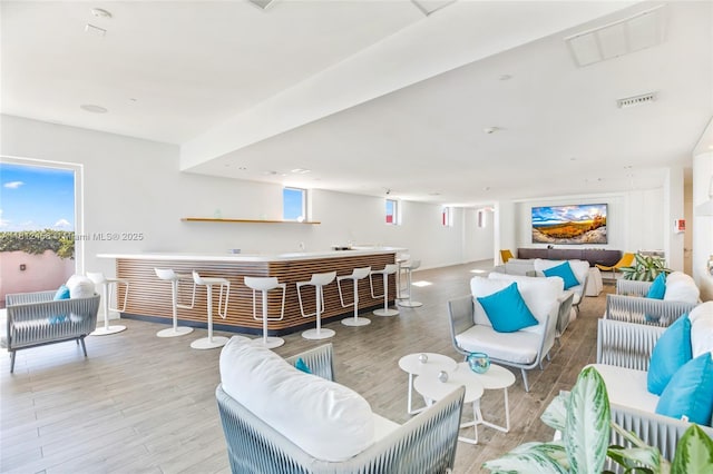 2602 E Hallandale Beach Blvd Unit R1709, Hallandale Beach, FL 33009 - living area with wood finished floors and healthy amount of natural light