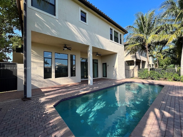 8248 Lost Creek Ln, Delray Beach, FL 33446 - view of pool with ceiling fan and a patio area
