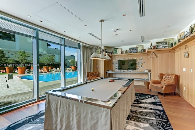 1300 S Miami Ave Unit 1610, Miami, FL 33130 - game room featuring light wood-style flooring and billiards table
