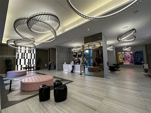 4010 S Ocean Dr Unit R1705, Hollywood, FL 33019 - common area featuring a towering ceiling