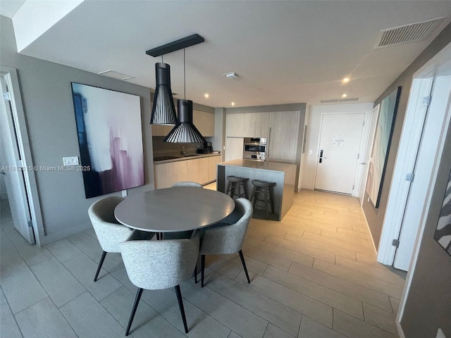 4010 S Ocean Dr Unit R1705, Hollywood, FL 33019 - dining area with recessed lighting and baseboards