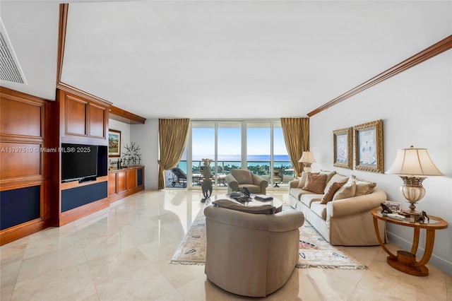 19955 NE 38th Ct Unit 2204, Aventura, FL 33180 - living area with a wall of windows
