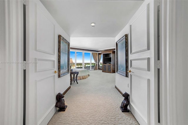 19955 NE 38th Ct Unit 2204, Aventura, FL 33180 - hall with carpet flooring and baseboards