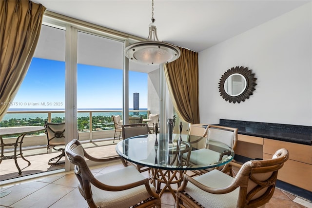 19955 NE 38th Ct Unit 2204, Aventura, FL 33180 - dining area featuring light tile patterned floors