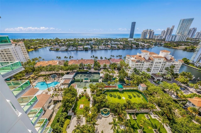 19955 NE 38th Ct Unit 2204, Aventura, FL 33180 - view of urban area with a large body of water and a pool