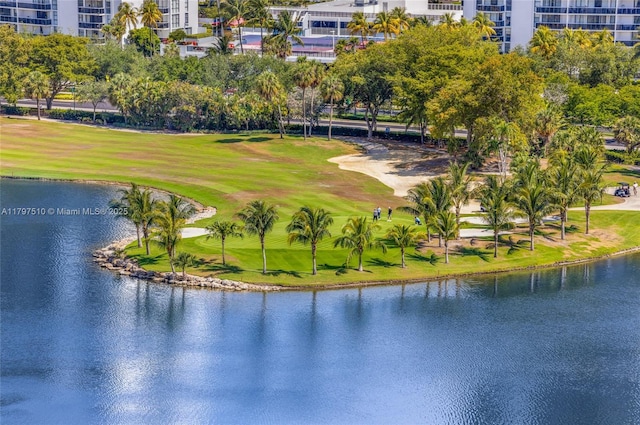19955 NE 38th Ct Unit 2204, Aventura, FL 33180 - drone / aerial view of apartment complex / building, a golf club, and a nearby body of water