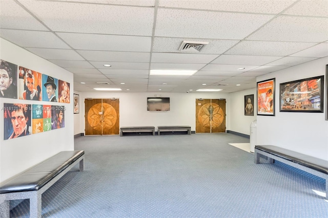 3170 Holiday Springs Blvd Unit 6-209, Margate, FL 33063 - lobby featuring a paneled ceiling and recessed lighting
