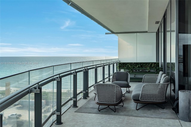 8701 Collins Ave Unit 905, Miami Beach, FL 33154 - balcony with a water view