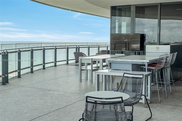 8701 Collins Ave Unit 905, Miami Beach, FL 33154 - balcony with a water view