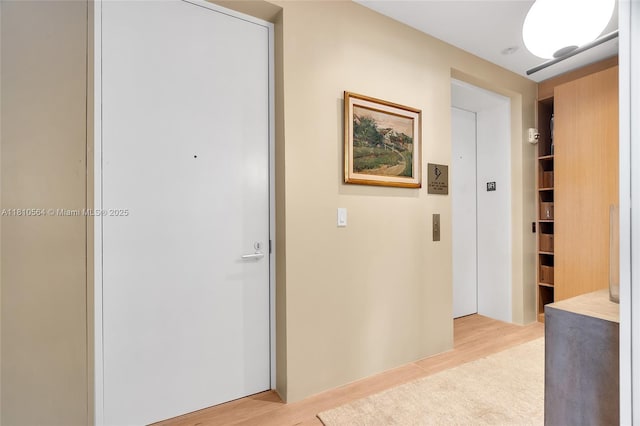 8701 Collins Ave Unit 905, Miami Beach, FL 33154 - hall featuring light wood-style flooring