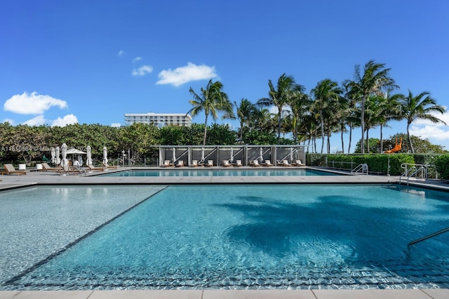 8701 Collins Ave Unit 905, Miami Beach, FL 33154 - community pool with a patio