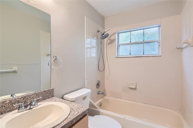 20316 NW 32nd Path, Miami Gardens, FL 33056 - bathroom with vanity, toilet, and washtub / shower combination